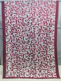 Hujoom Lawn Duppatta - Mehroon - Buy Online at Shopping Karado