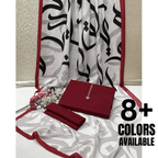 Huroof Kataan Silk Suit - Mehroon - Buy Online at Shopping Karado