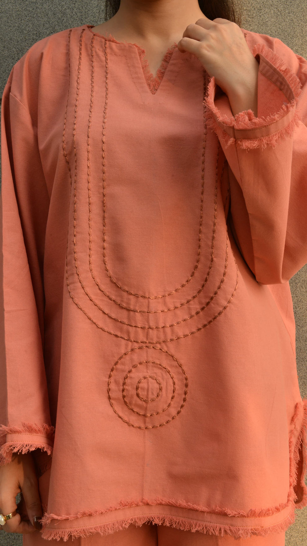 BURNT CORAL 2PC SET