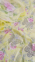 Buy 3Pc Yellow Butterfly Lawn Online at Shopping Karado - Premium Quality Unstitched Suit