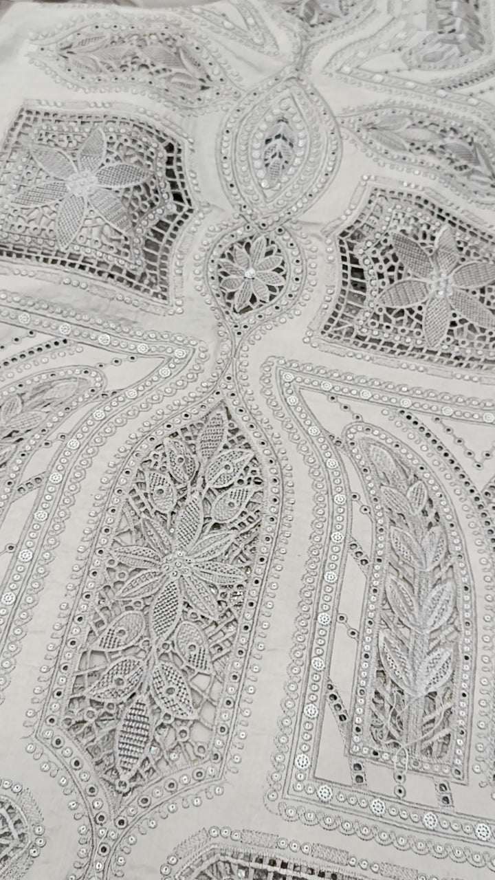 Buy 3Pc Karoshia White Lawn Online at Shopping Karado - Premium Quality Unstitched Suit