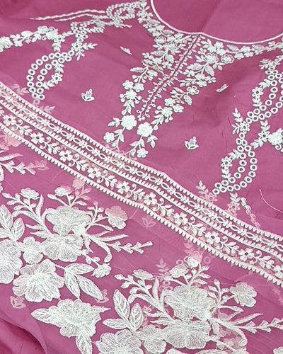 2Pc Sharp Tea Pink Lawn.