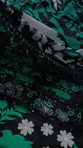 Buy 3Pc Roshan Black Green Lawn Online at Shopping Karado - Premium Quality Unstitched Suit