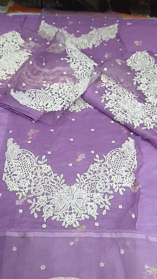 Buy 2Pc Gulnaar Lilac Lawn Online at Shopping Karado - Premium Quality Unstitched Suit