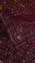 Buy 3Pc Chunri Maroon Lawn Online at Shopping Karado - Premium Quality Unstitched Suit