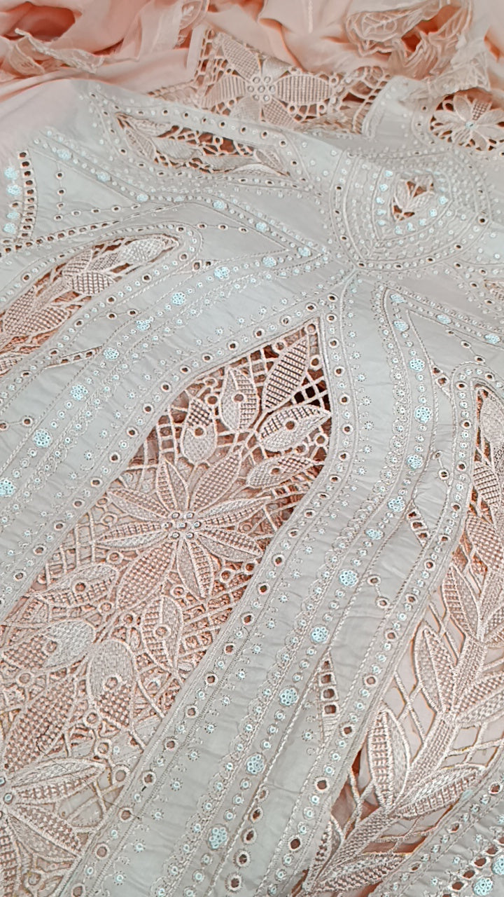 Buy 3Pc Korishia Peachy Pink Lawn Online at Shopping Karado - Premium Quality Unstitched Suit