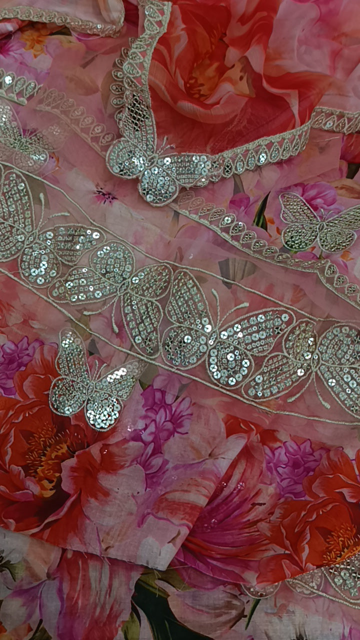 Buy 3Pc Baroque Twin Buttery Lawn Online at Shopping Karado - Premium Quality Unstitched Suit