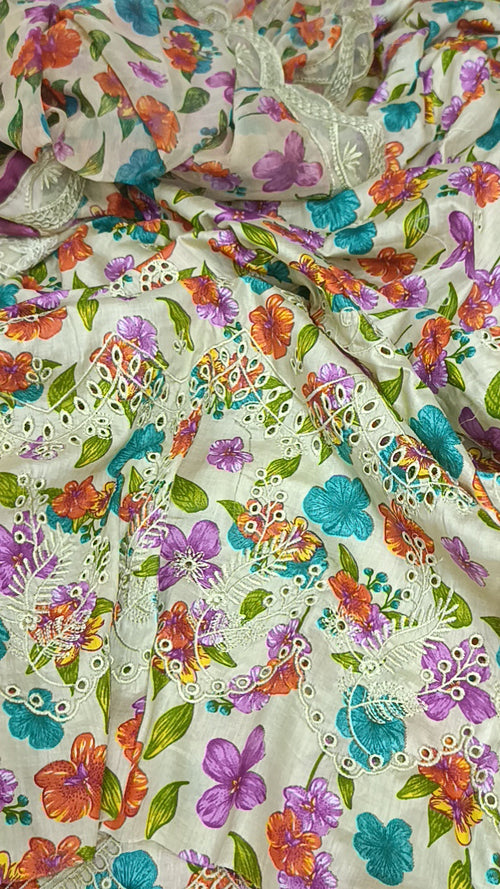 Buy 3Pc Rangoli Lawn Online at Shopping Karado - Premium Quality Unstitched Suit