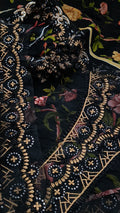 Buy 3Pc Black Donar Lawn Online at Shopping Karado - Premium Quality Unstitched Suit