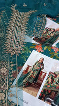 Buy 3Pc Gajra Green Lawn Online at Shopping Karado - Premium Quality Unstitched Suit