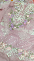 Buy 3Pc Sehar Hashmi Pink Lawn Online at Shopping Karado - Premium Quality Unstitched Suit