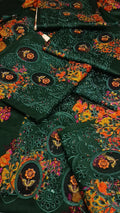 Buy 3Pc Green Paan Lawn Online at Shopping Karado - Premium Quality Unstitched Suit
