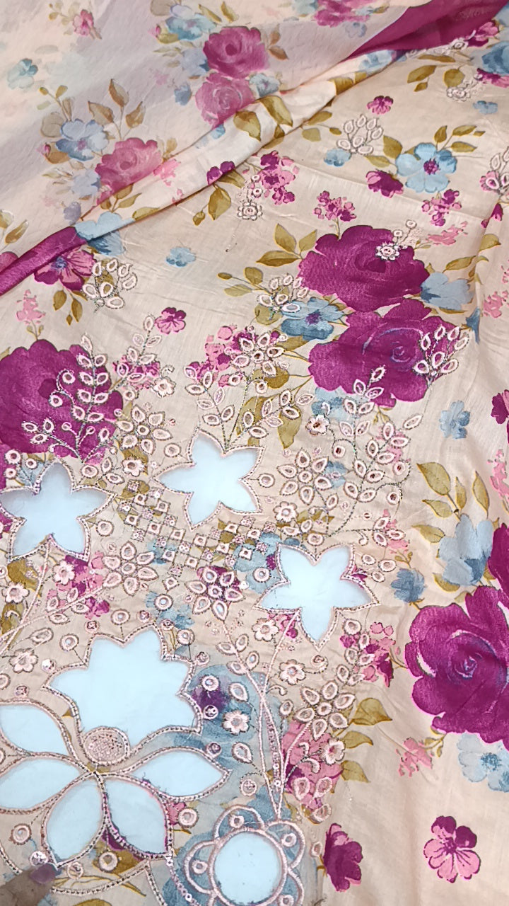 Buy 3Pc Rosy Cop Lawn Online at Shopping Karado - Premium Quality Unstitched Suit