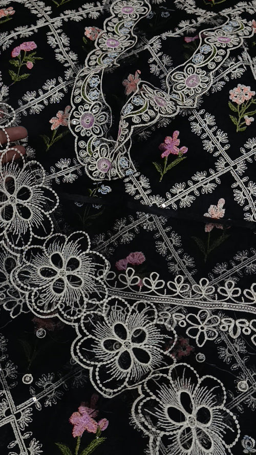 Buy 2Pc Mb Black Lawn Online at Shopping Karado - Premium Quality Unstitched Suit