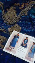 Buy 3Oc Blue Baroque Double Tone Lawn Online at Shopping Karado - Premium Quality Unstitched Suit