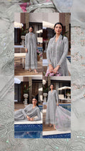 Buy 3Pc Grey Maria B Limited Lawn Online at Shopping Karado - Premium Quality Unstitched Suit