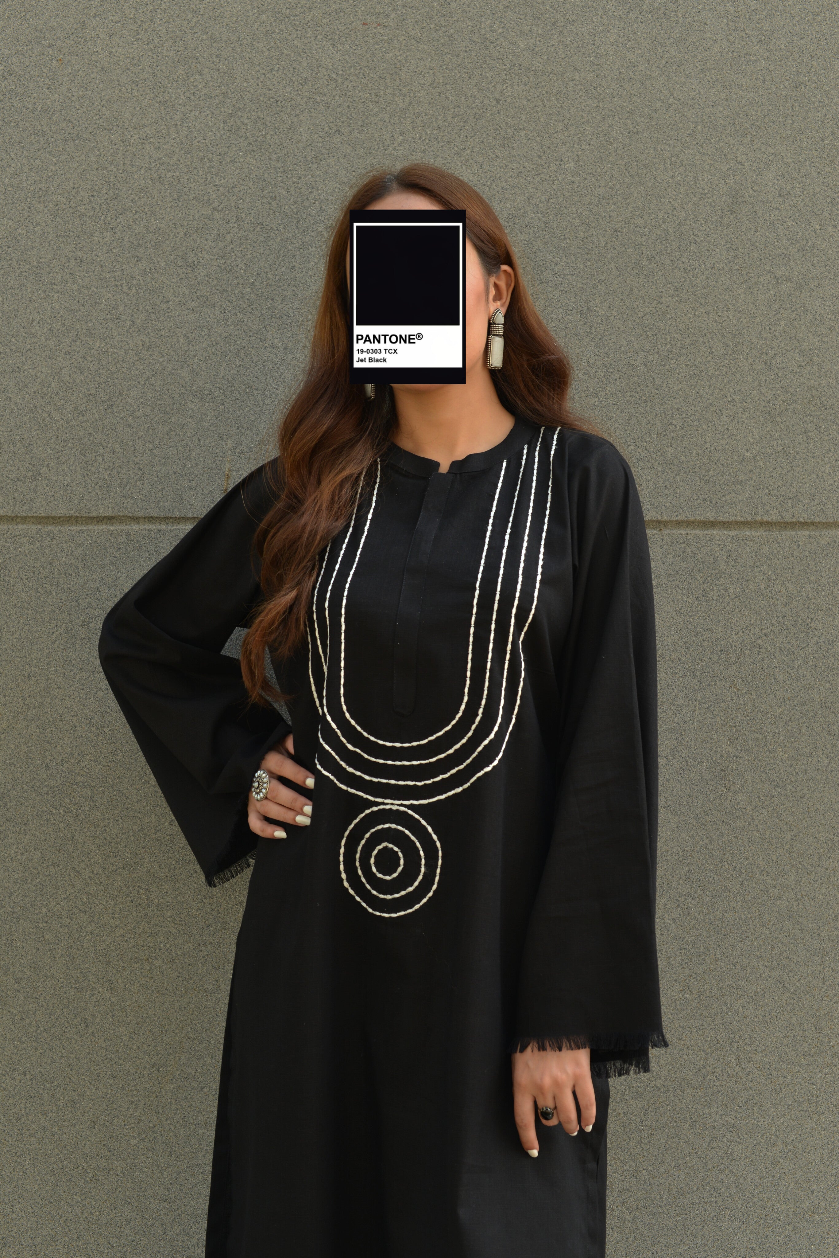 CHARCOAL KURTA