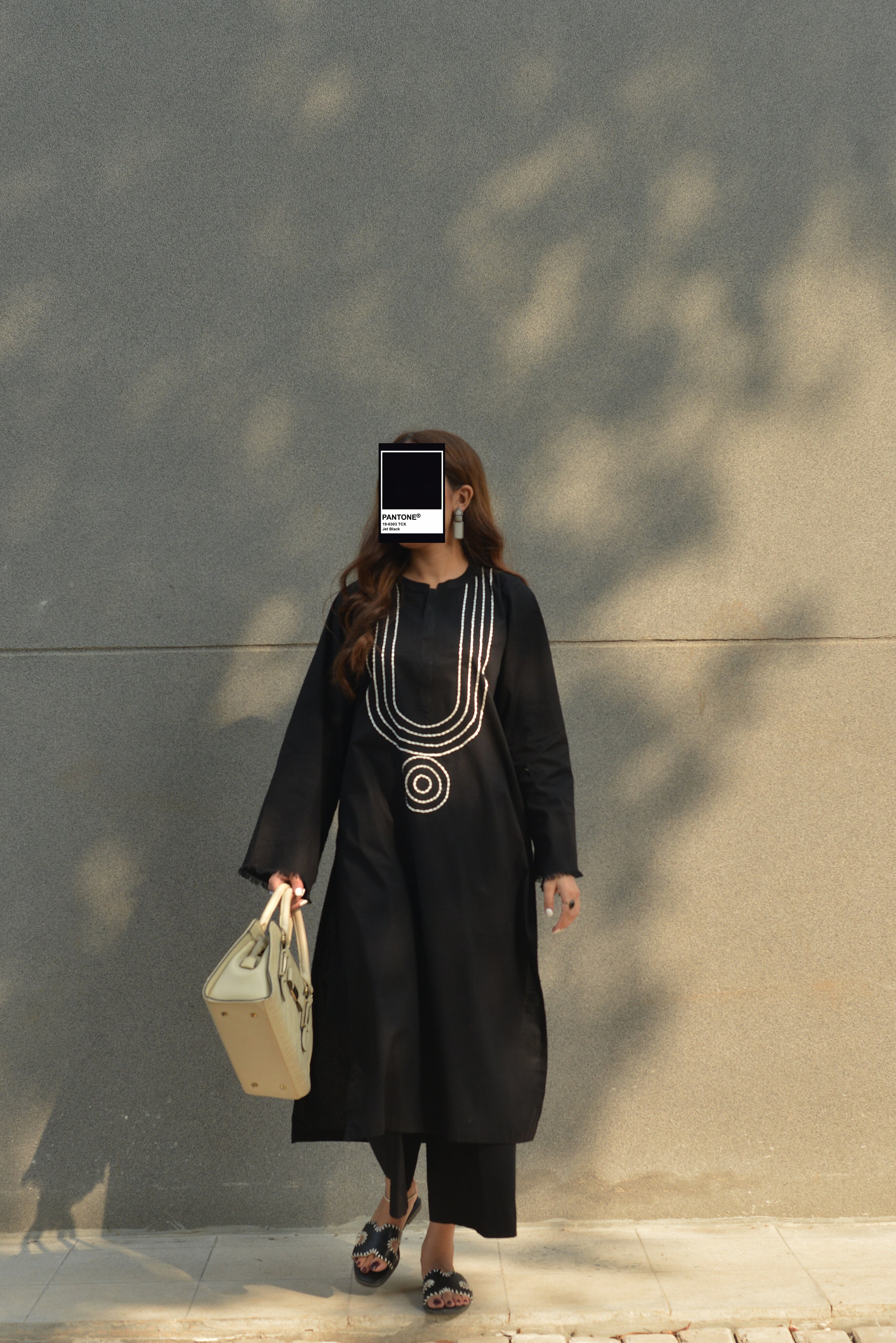CHARCOAL KURTA