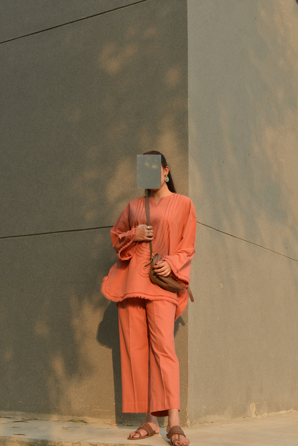 BURNT CORAL 2PC SET