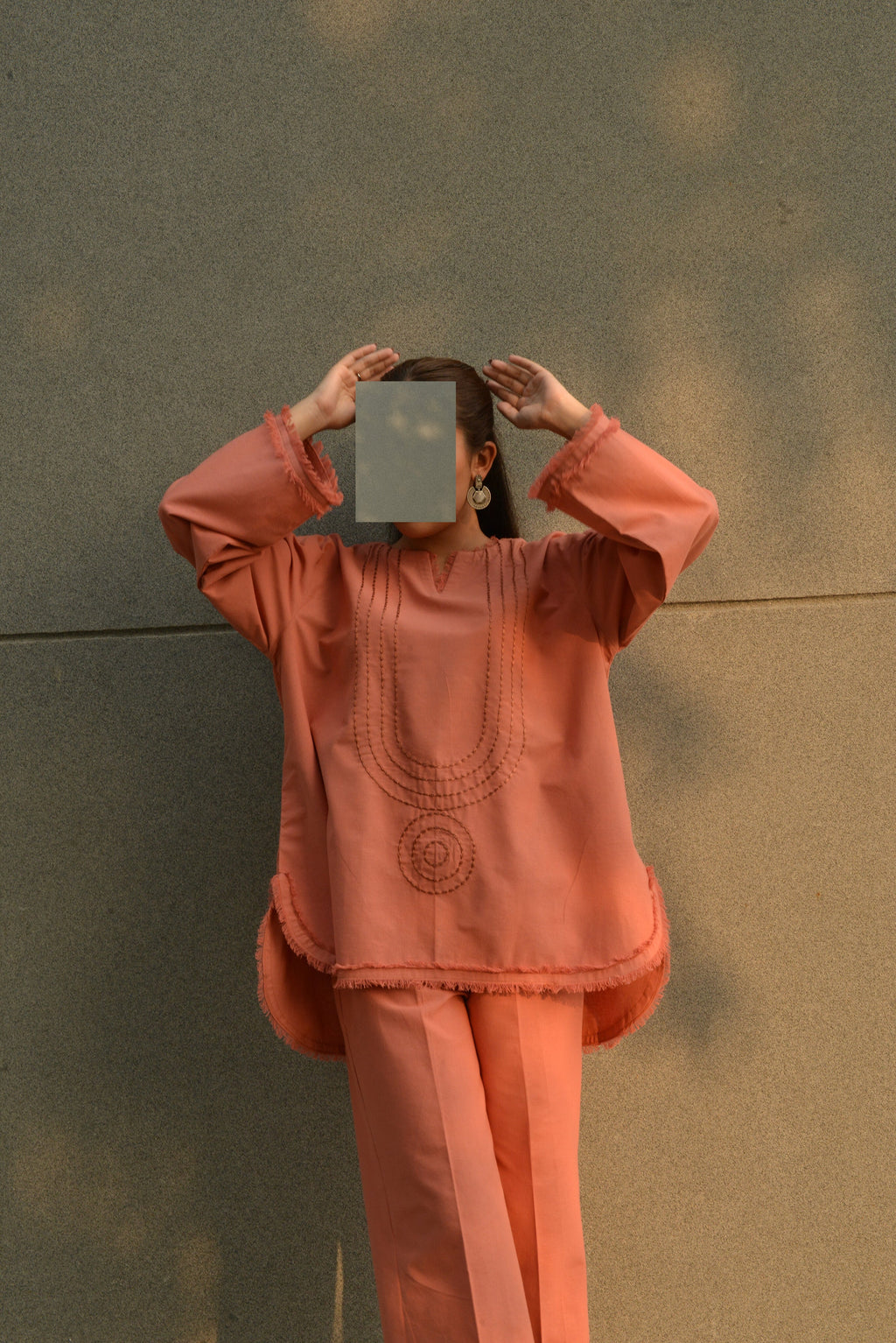BURNT CORAL 2PC SET