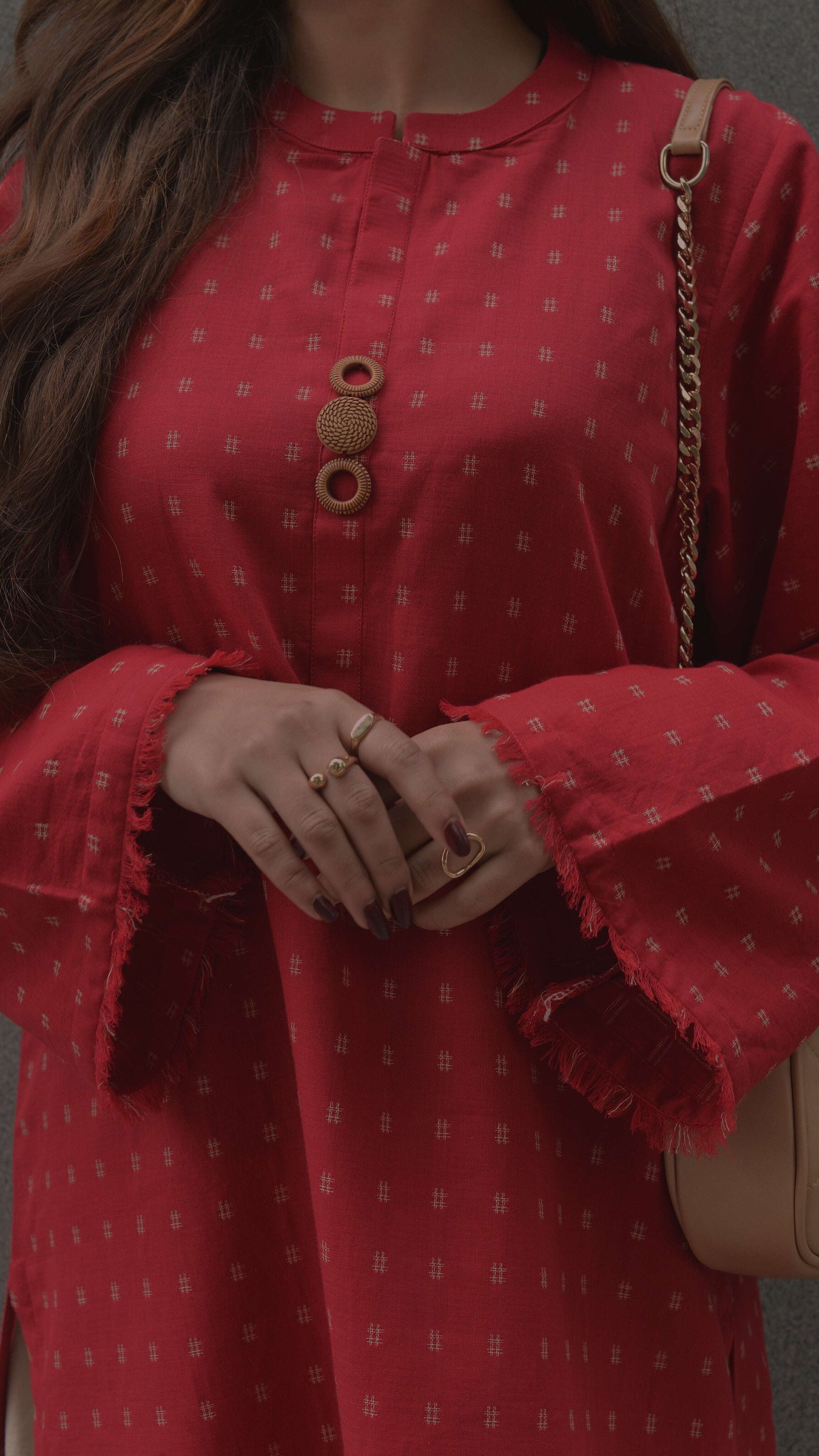 SCARLET KURTA