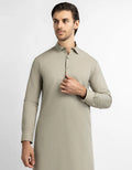 green cotton plain kameez shalwar