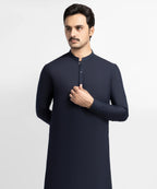 midnight blue semi-formal kameez shalwar