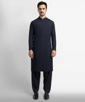 midnight blue semi-formal kameez shalwar