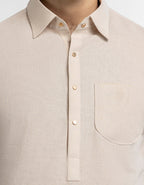 light peach plain kameez shalwar