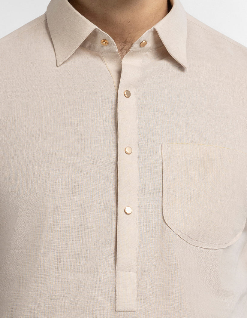 light peach plain kameez shalwar