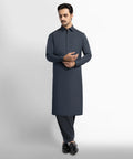 grey cotton casual kameez shalwar