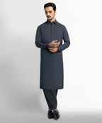 grey cotton casual kameez shalwar