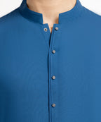 electric blue casual kameez shalwar