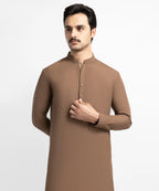 brown casual kameez shalwar