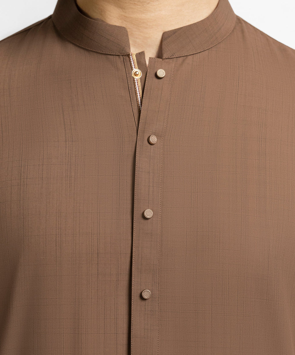 brown casual kameez shalwar
