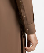 brown casual kameez shalwar