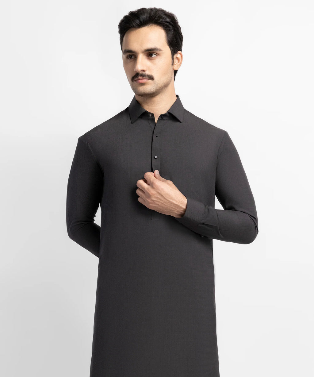 chocolate brown casual kameez shalwar