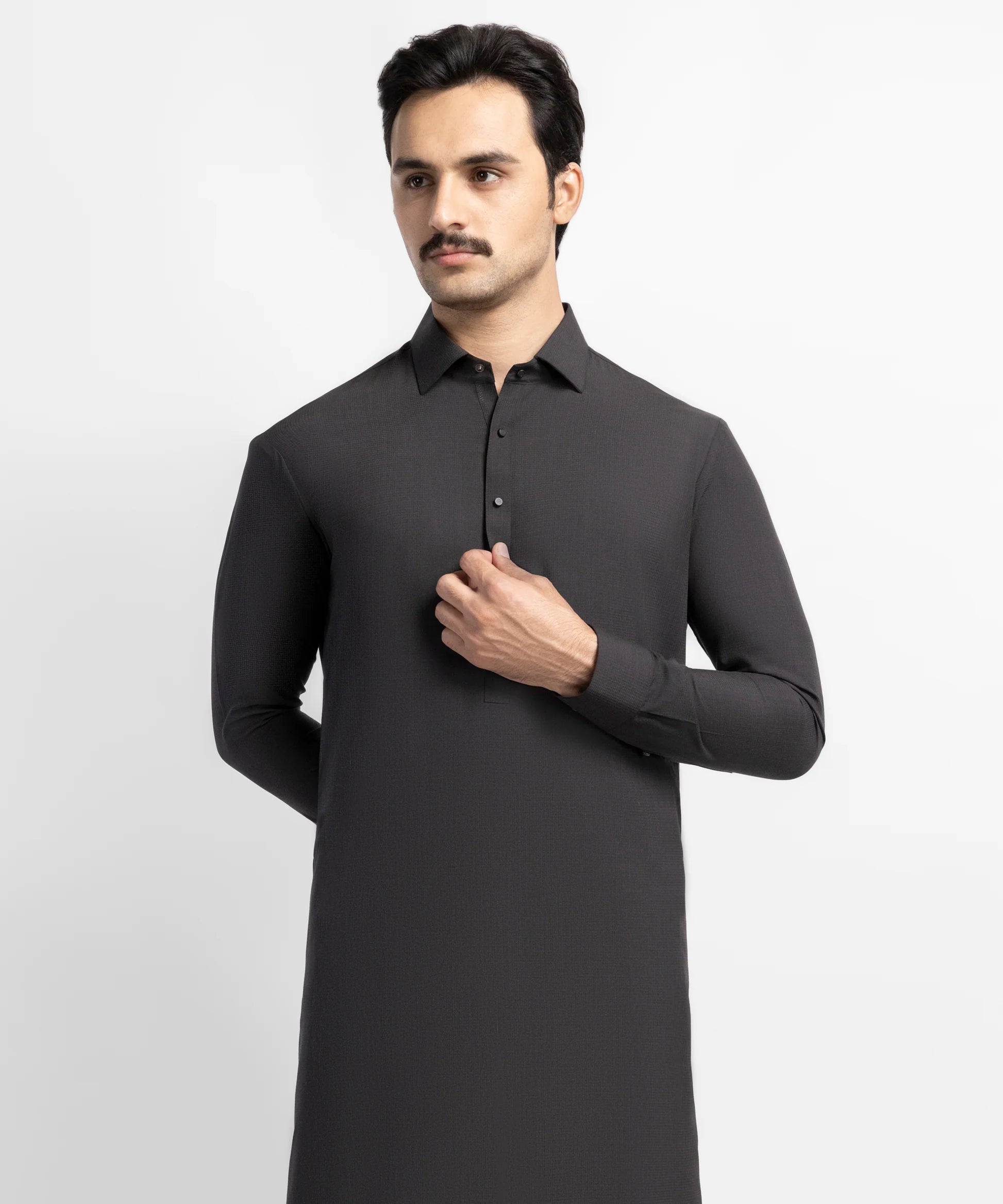 chocolate brown casual kameez shalwar