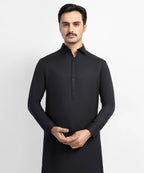 black plain kameez shalwar