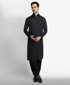 black plain kameez shalwar