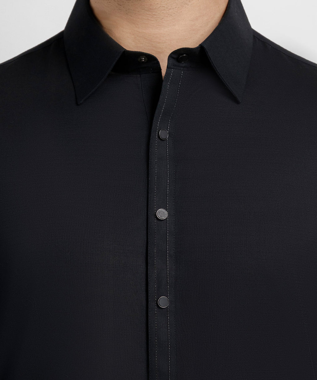 black cotton casual kameez shalwar