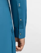 turquoise semi-formal kameez shalwar