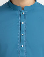 turquoise semi-formal kameez shalwar