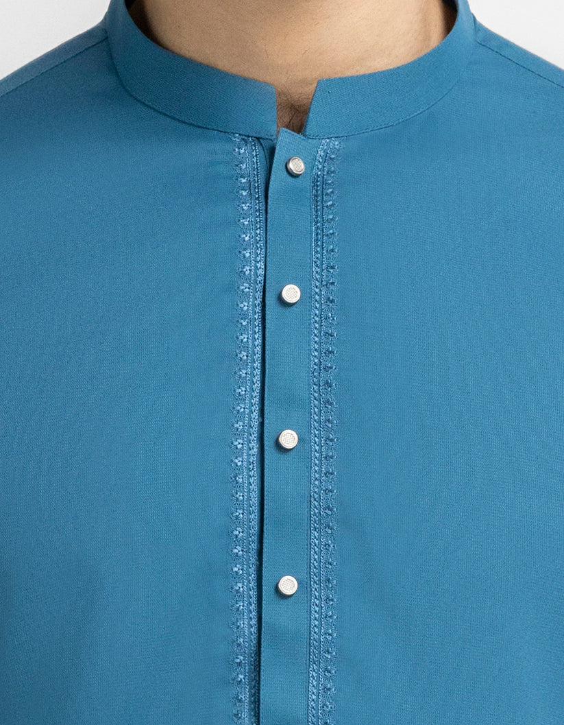 turquoise semi-formal kameez shalwar