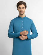 turquoise semi-formal kameez shalwar