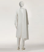 white dobby embroidered stitched 3pc