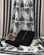 Buy Jhumka Kataan Silk Suit Black Online - Shopping Karado