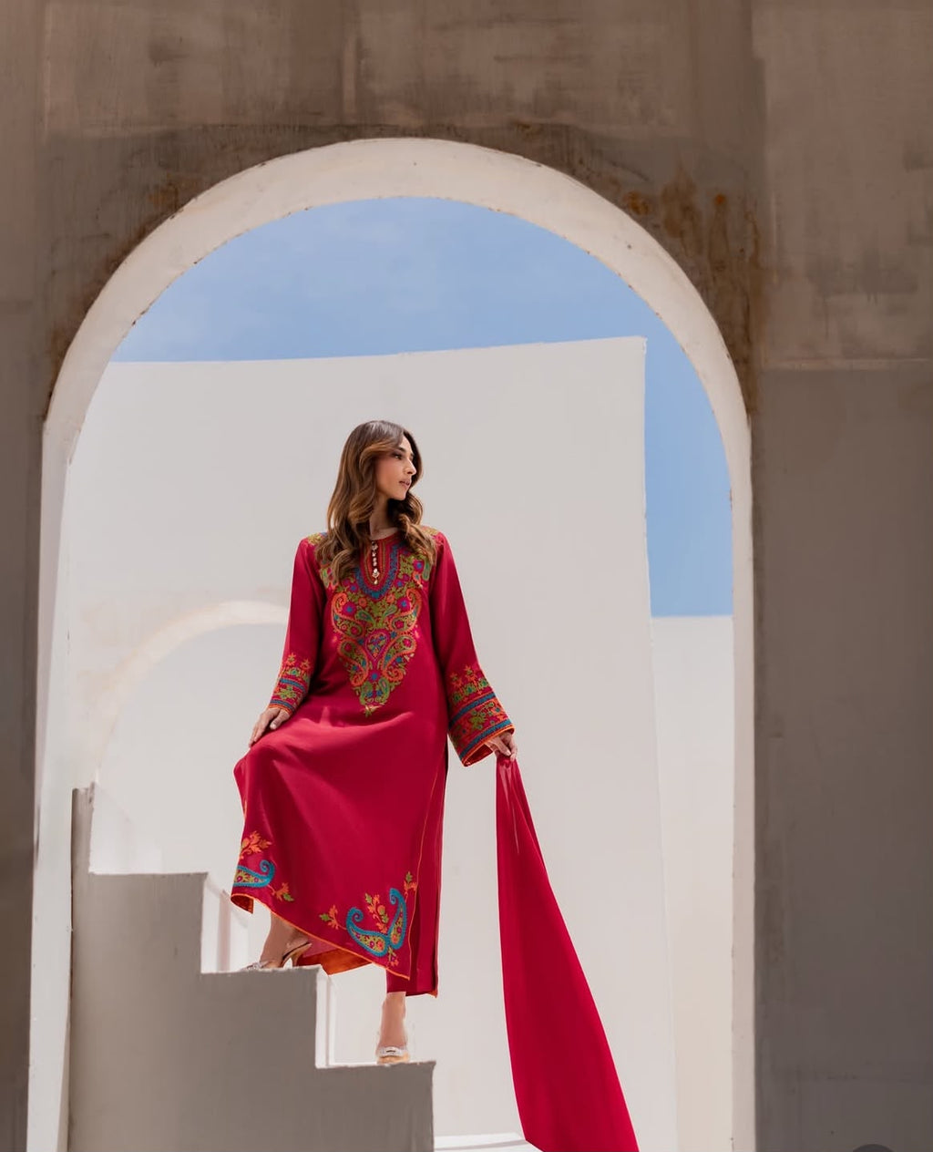 Export Quality lawn with Bamber Chiffon Dupatta