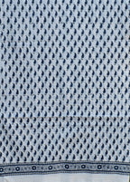 Kerry Dark Blue Hand Block Printed Cotton Shirt/Kurta – Traditional Elegance