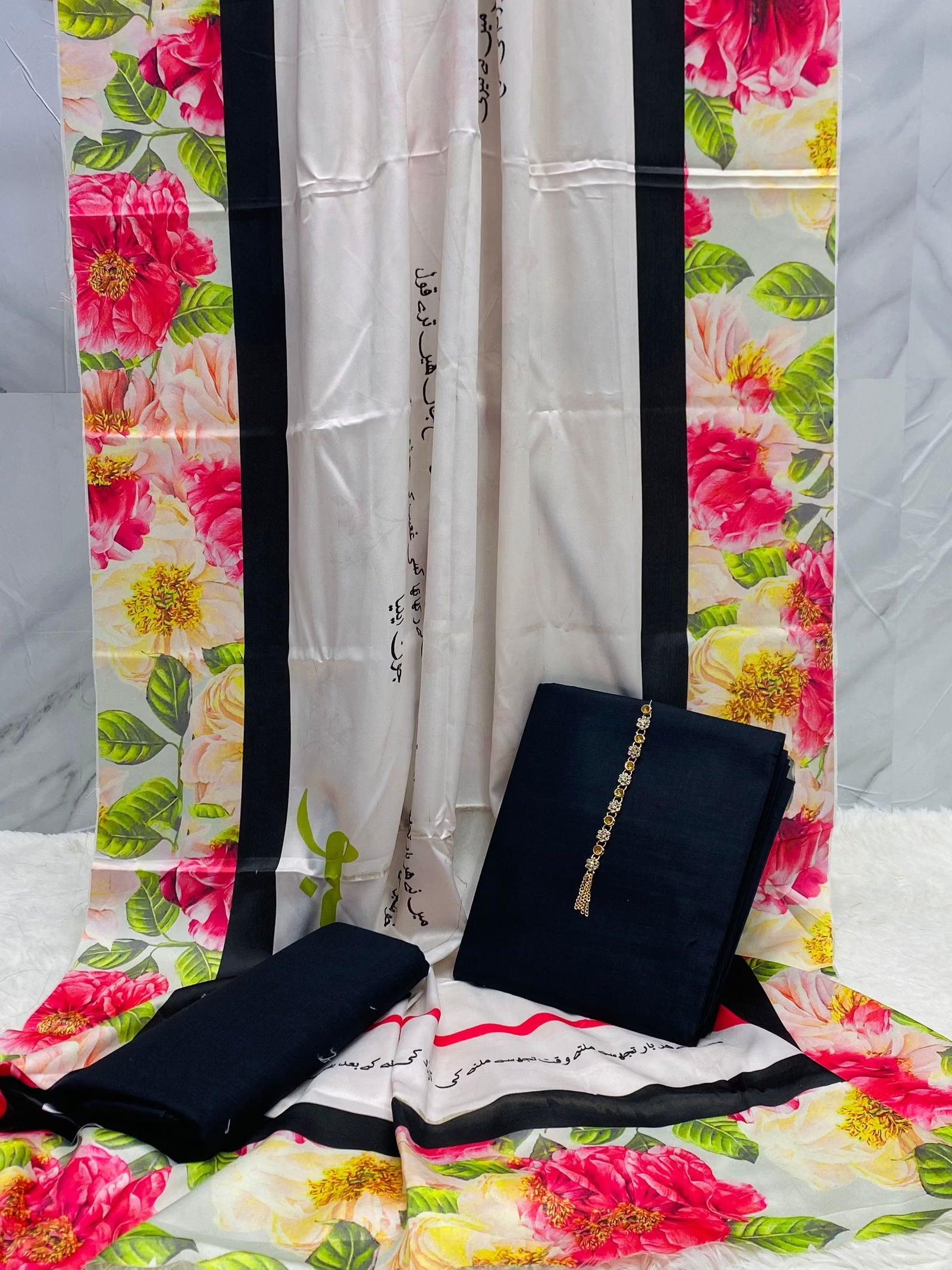 Khushboo Lawn Suit - Default Title - Buy Online at Shopping Karado